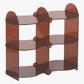VISU Organiser Storage Shelf (Acrylic, Amber)