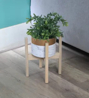 Whittlewud (12 in x 11 in) Wooden Modern Wood Plant Stand, Stylish Planter for Floor, Pot Stand for Indoor Plants for Balcony Wooden