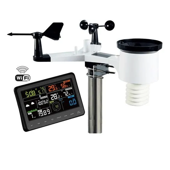 Wi-Fi Weather Station with Digital Display for Temperature, Humidity, Wind Speed Direction, Rainfall 20-in-1