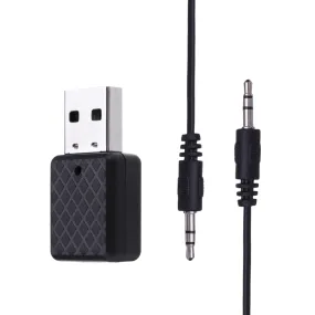 Wireless USB Bluetooth 5.0 Receiver Transmitter Dongle Adapter 3.5Mm AUX for PC Computer TV Car Music Stereo