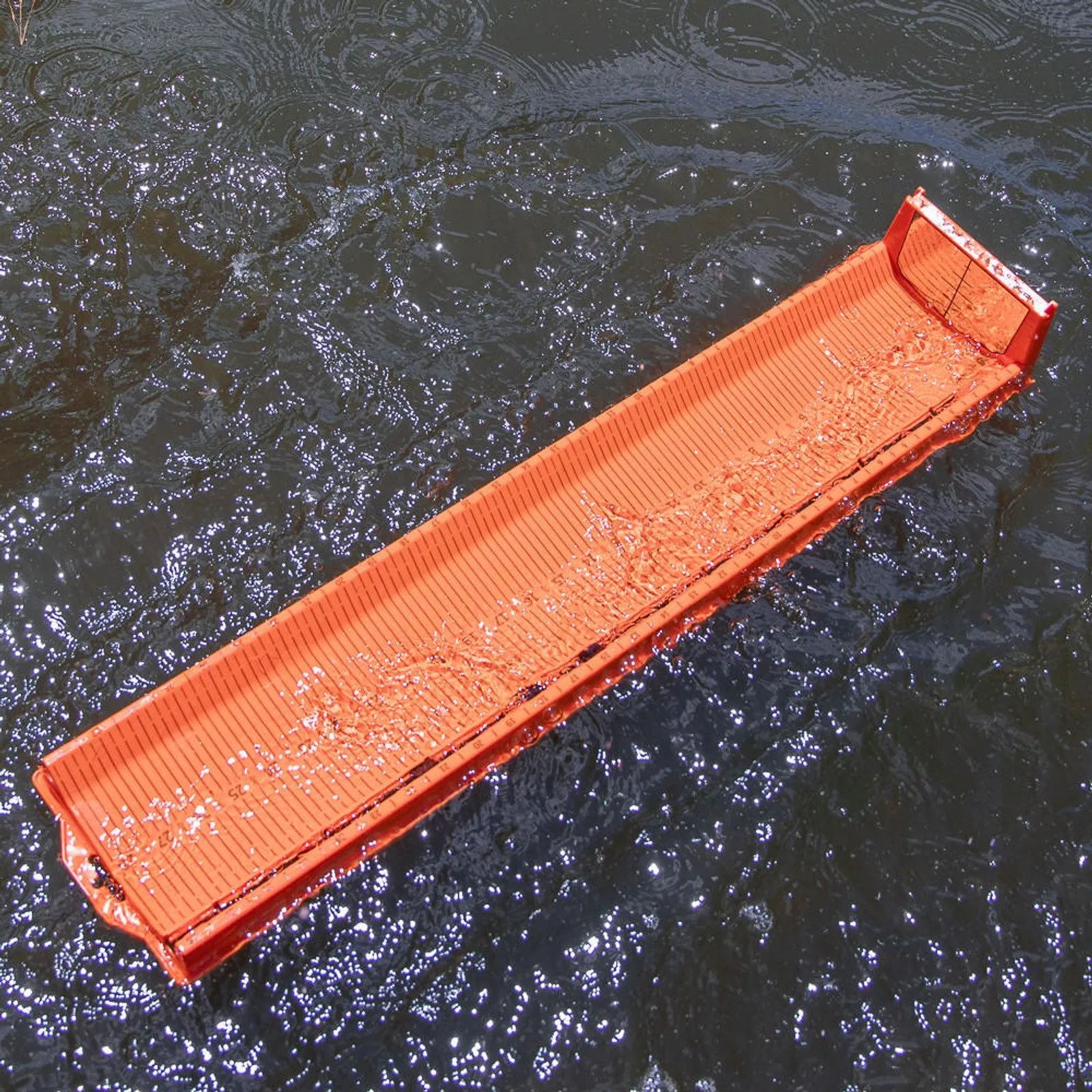 YakAttack LeaderBoard - 28" Measuring Board with Built-In Identifier Holders and Cull Tabs, Orange
