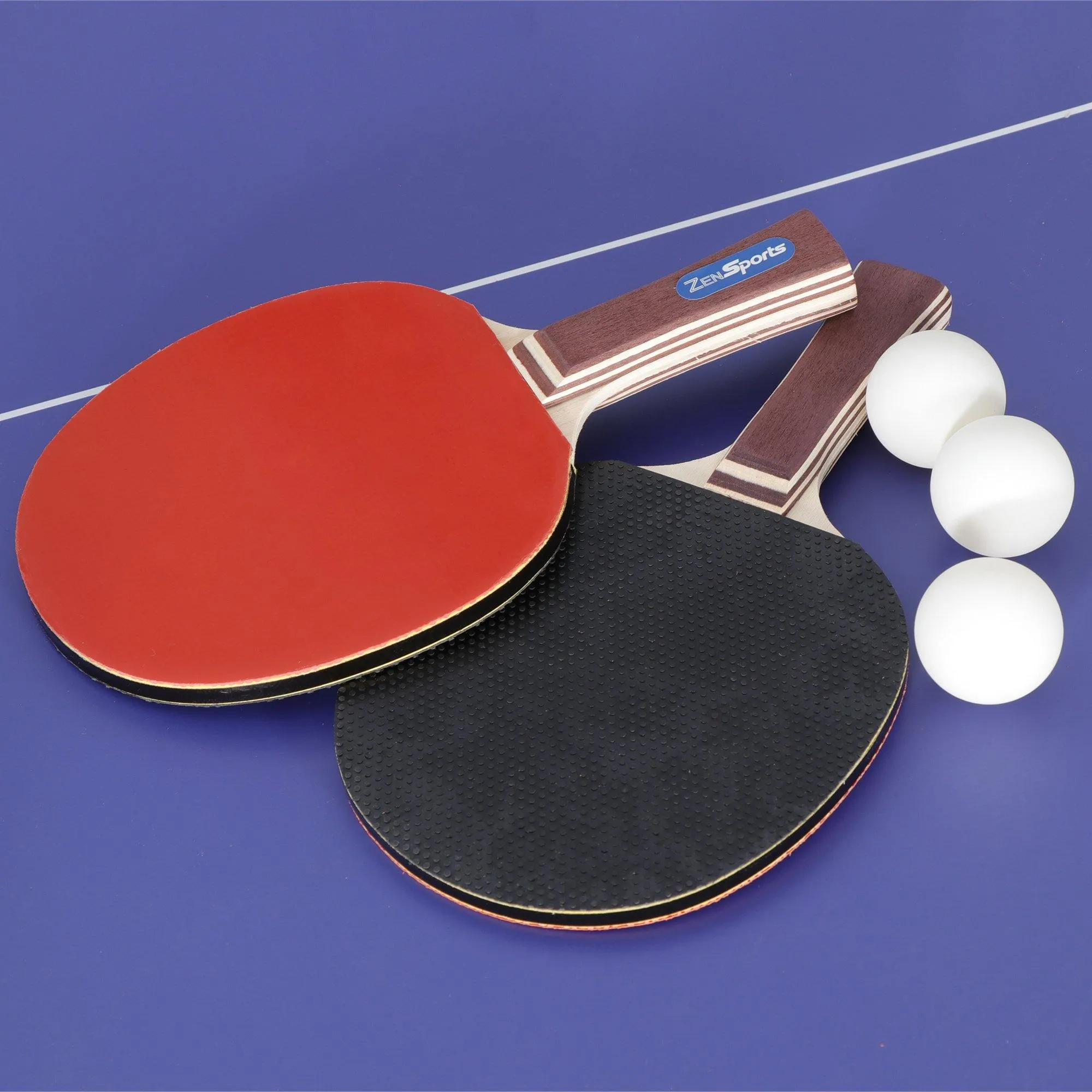 ZENY™ 6ft Portable Tennis Table Foldable Ping Pang Table with Net 2 Ping Pong Paddles 3 Balls